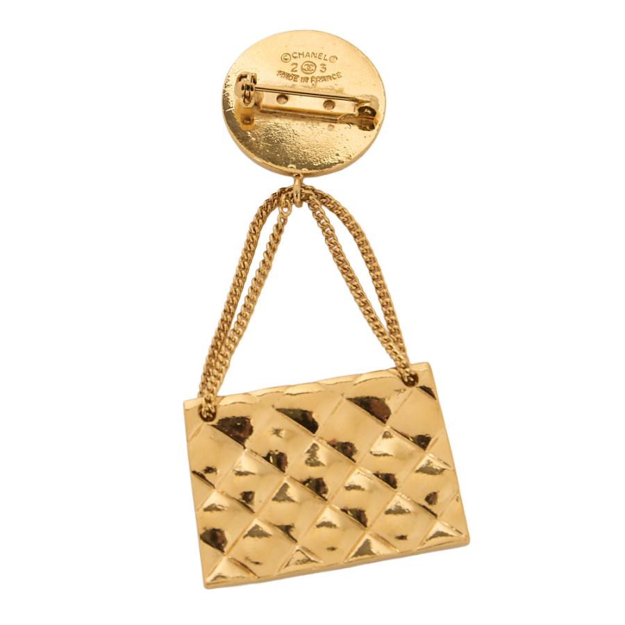 CHANEL シャネル GP マトラッセ ココマーク バックモチーフ ブローチ CHANEL シャネル ココマーク マトラッセバッグ柄 23 ブローチ GP