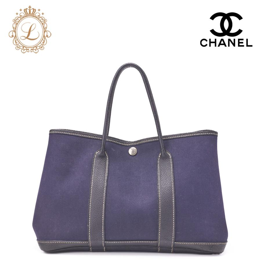 HERMES ガーデンパーティ TPM トワルオフィシェ ネイビー HERMES ガーデンパーティ TPM トワルオフィシェ ネイビー