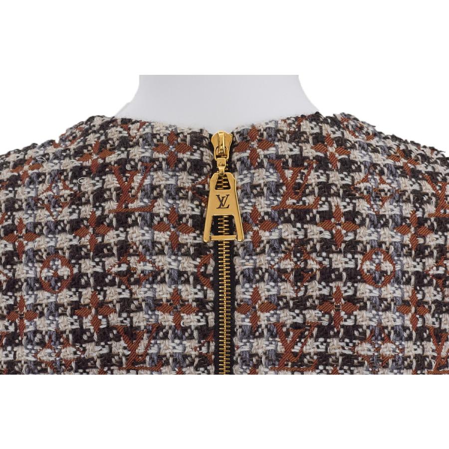 LOUIS VUITTON ルイヴィトン モノグラム ツイード ワンピース LOUIS VUITTON ルイヴィトン モノグラム ツイード ワンピース