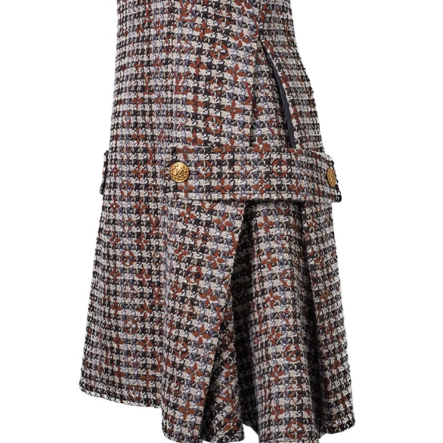 LOUIS VUITTON ルイヴィトン モノグラム ツイード ワンピース LOUIS VUITTON ルイヴィトン モノグラム ツイード ワンピース