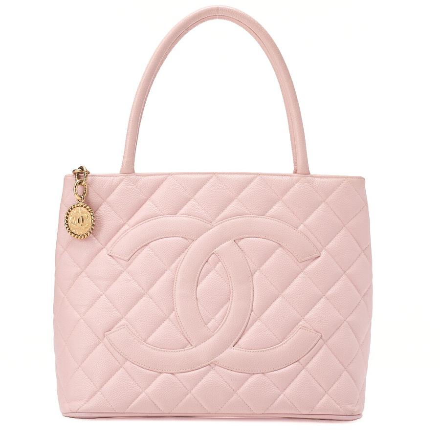 CHANEL シャネル マトラッセ 復刻トート キャビアスキン ピンク 