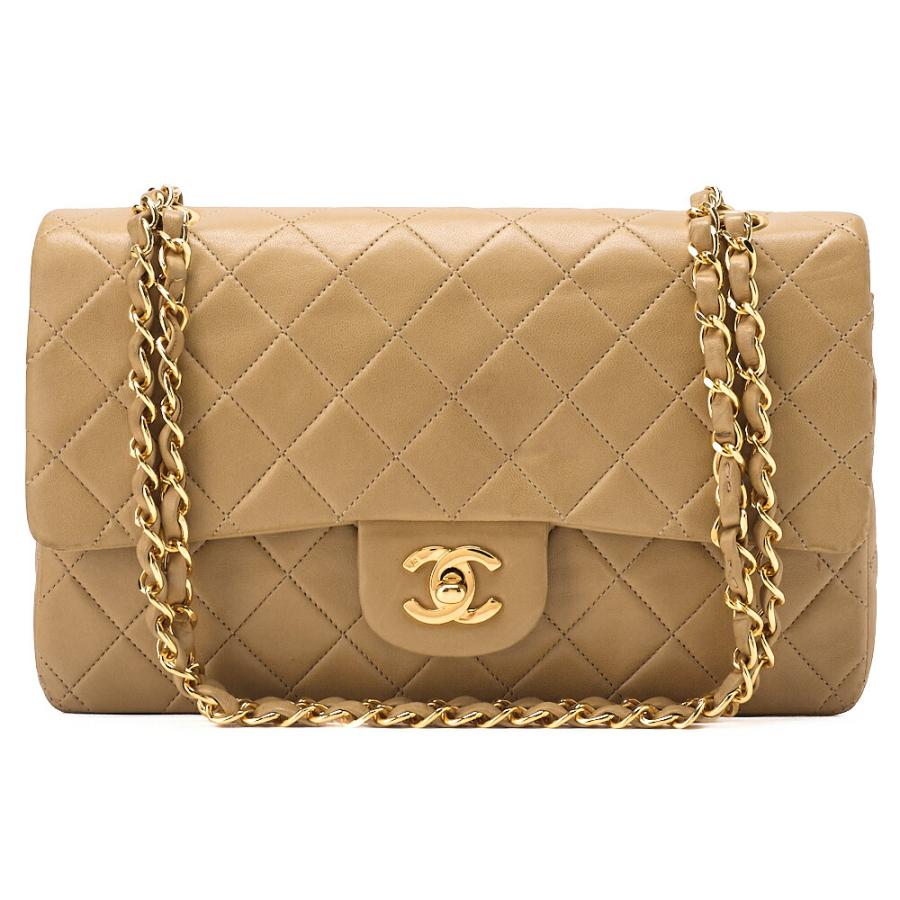 CHANEL シャネル ラムスキン マトラッセ 25cm Wフラップ チェーン