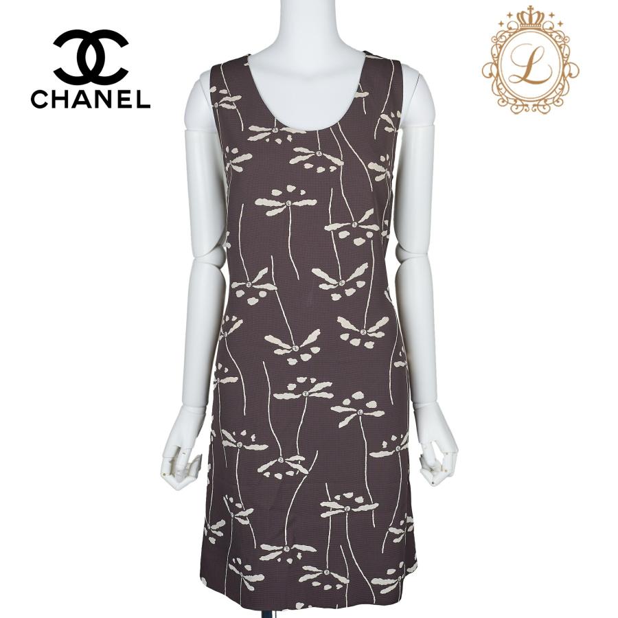 CHANEL シャネル ココマーク トンボ ワンピース ドレス トップス 