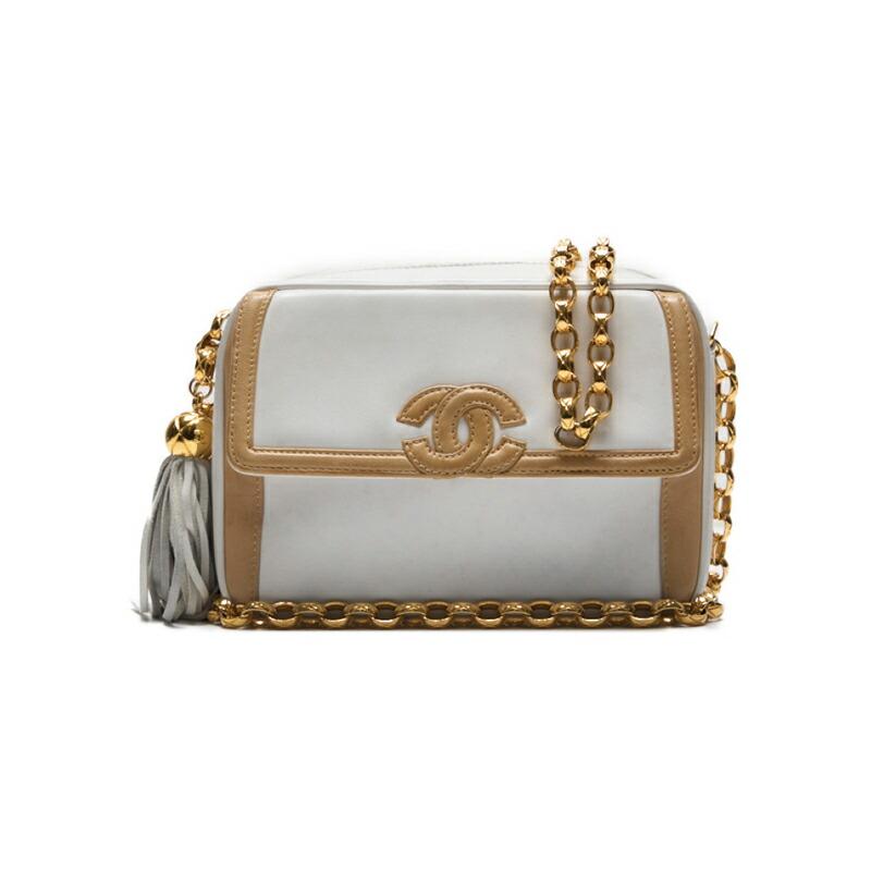 CHANEL シャネル ココマーク フリンジ付き ビジューチェーンショルダー 