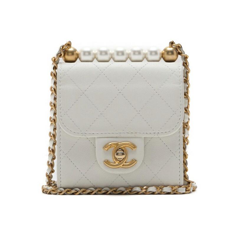 CHANEL シャネル ミニマトラッセ パール チェーンショルダー 