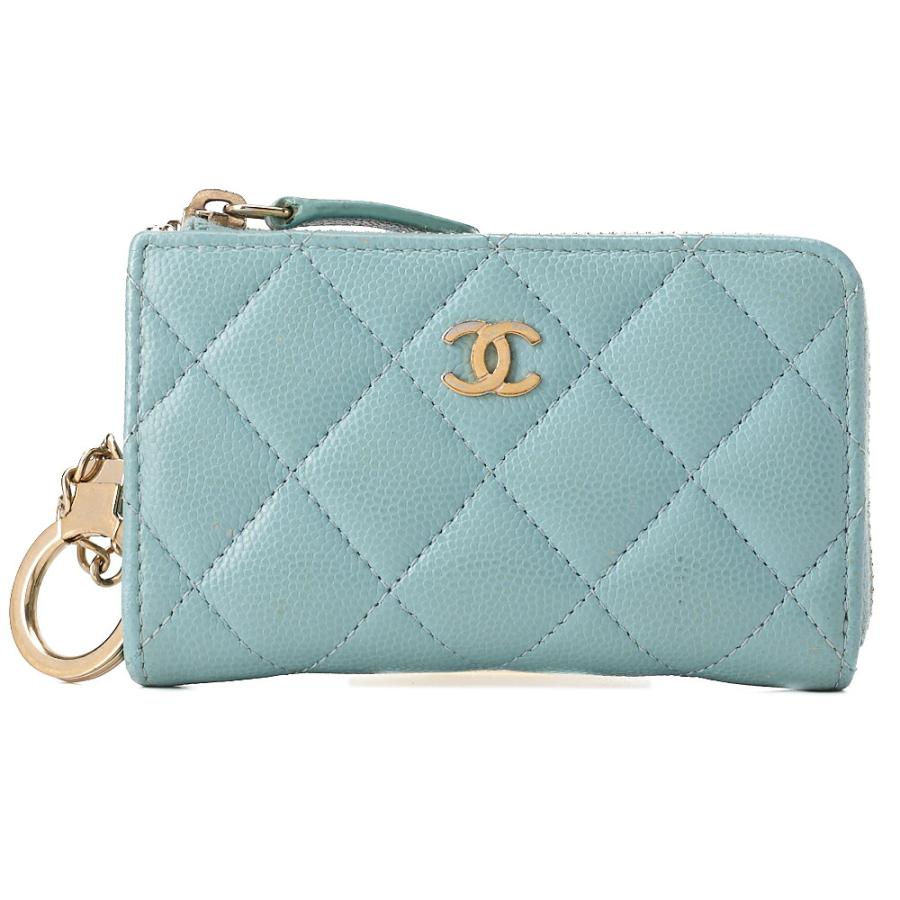 CHANEL シャネル ミニマトラッセ キャビアスキン チェーンコインケース 