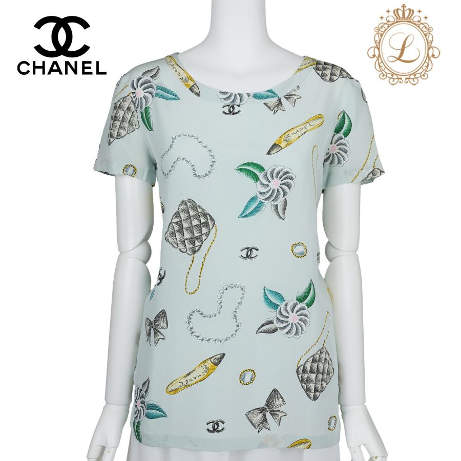 CHANEL シャネル ココマーク リボン カットソー トップス Tシャツ 