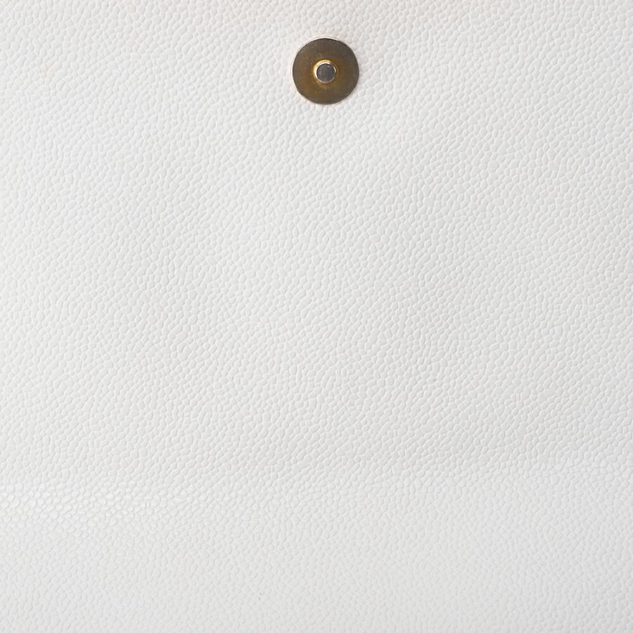 CHANEL シャネル デカココマーク シングルフラップ ショルダーバッグ キャビアスキン 白（ゴールド金具） レディースバッ_7