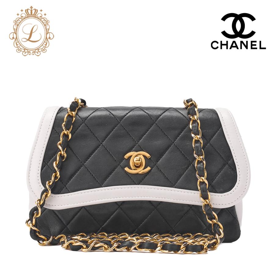 CHANEL シャネル ミニマトラッセ デザインフラップ バイカラー 