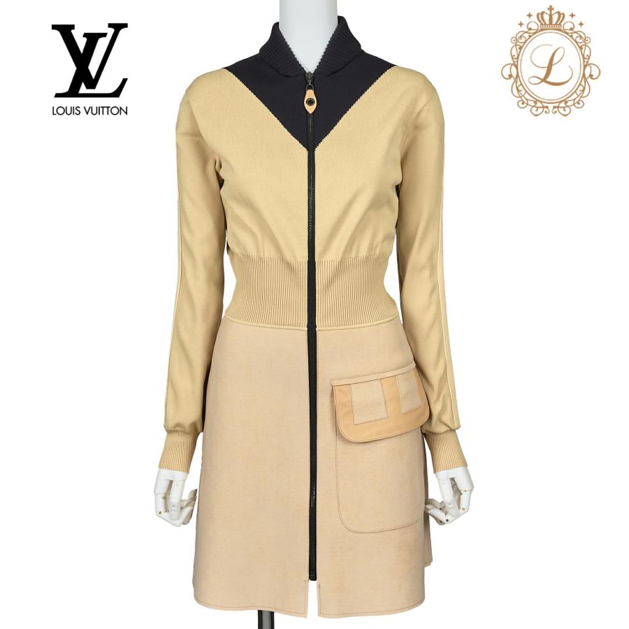 LOUIS VUITTON ルイヴィトン モノグラム ニット ワンピース 長袖