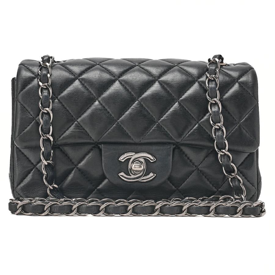 CHANEL ヴィンテージ マトラッセ チェーンバッグ 黒 CHANEL シャネル チェーンショルダーバッグ ミニマトラッセ 20cm