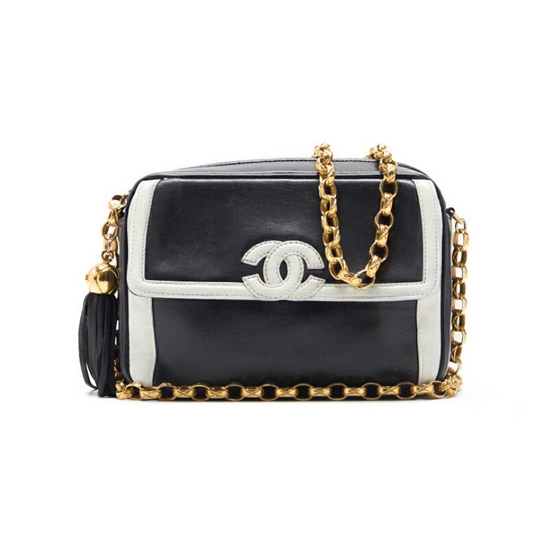 CHANELココマーク フリンジ付き ビジューチェーンショルダー バイ 