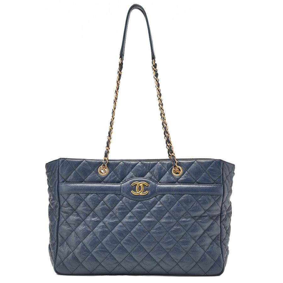 CHANEL シャネル キャビアスキン マトラッセ ココマーク チェーン