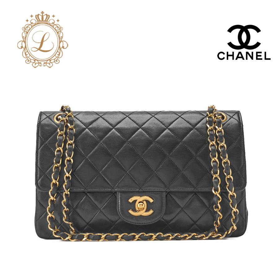 CHANEL シャネル マトラッセ ターンロック ダブルストレートフラップ 