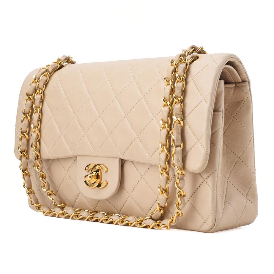 CHANEL シャネル ラムスキン マトラッセ 25cm ダブルフラップ チェーン 