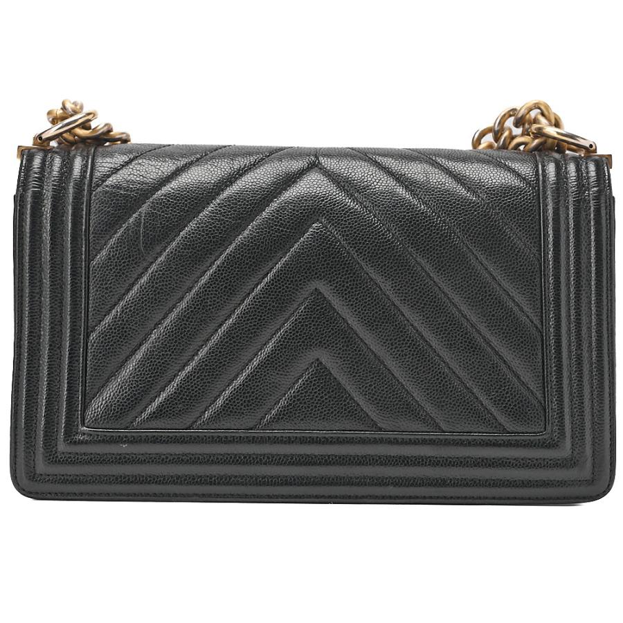 CHANEL シャネル ボーイシャネル Vステッチ チェーンショルダーバッグ 