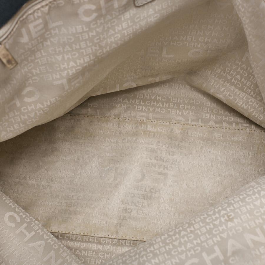 CHANEL シャネル ロープトートバッグ No5チャーム キャンバスxラム