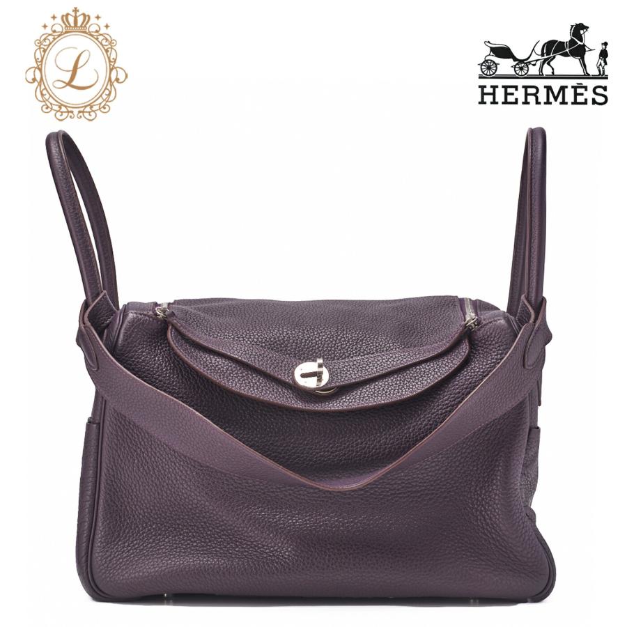 HERMES エルメス リンディ34 ショルダーバッグ  トリヨンクレマンス　 レザン（シルバー金具）レディースバック トートバッグ 【中古】【送料無料】 HERMES エルメス リンディ34 ショルダーバッグ トリヨンクレマンス