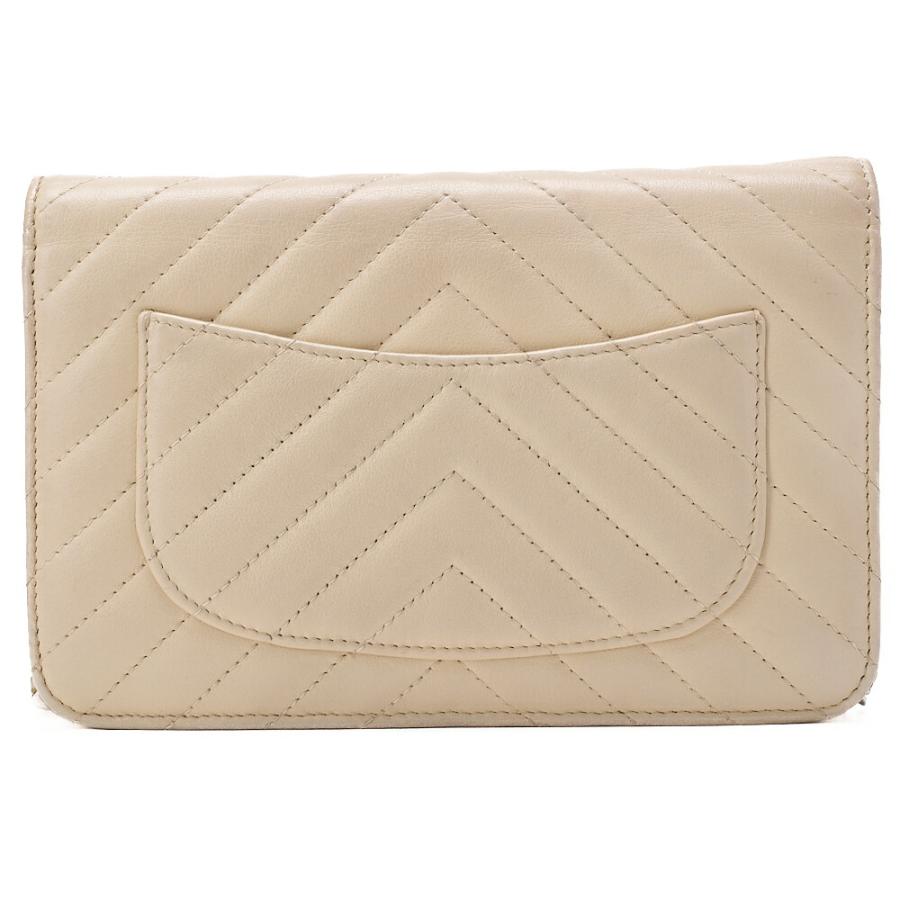 CHANEL シャネル チェーンウォレット マトラッセ Vステッチ ラムスキン