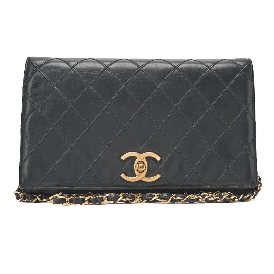 CHANEL シャネル ラムスキン マトラッセ フルフラップ ターンロック