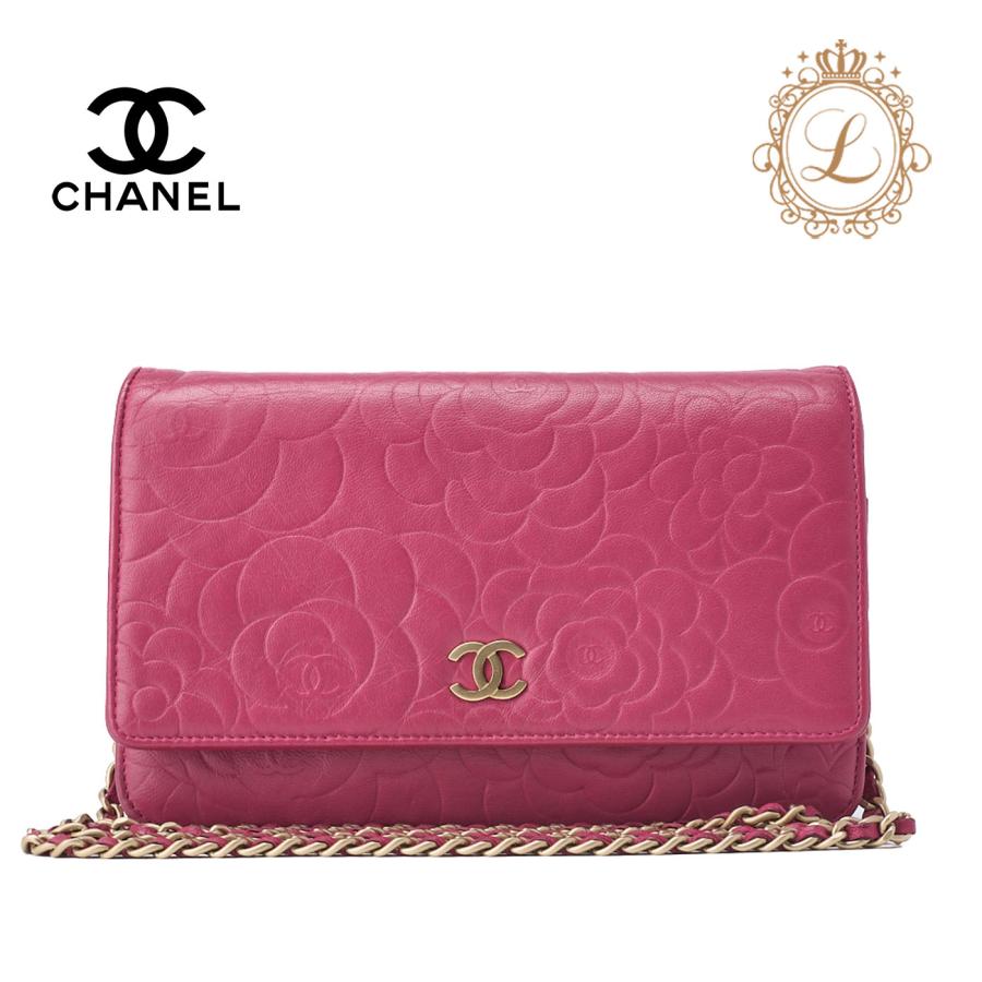 CHANEL シャネル ショルダーバッグ チェーンウォレット ラムスキン 