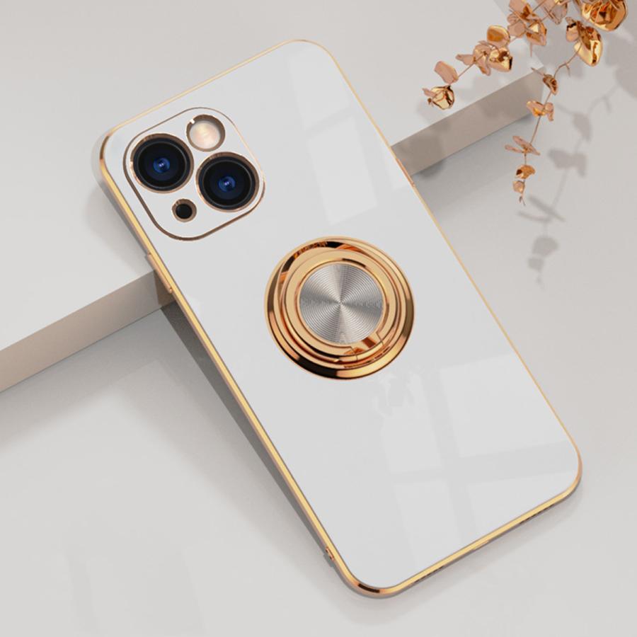 iPhone 14pro 13pro ケース リング付き 13 14 Pro リング ゴールド