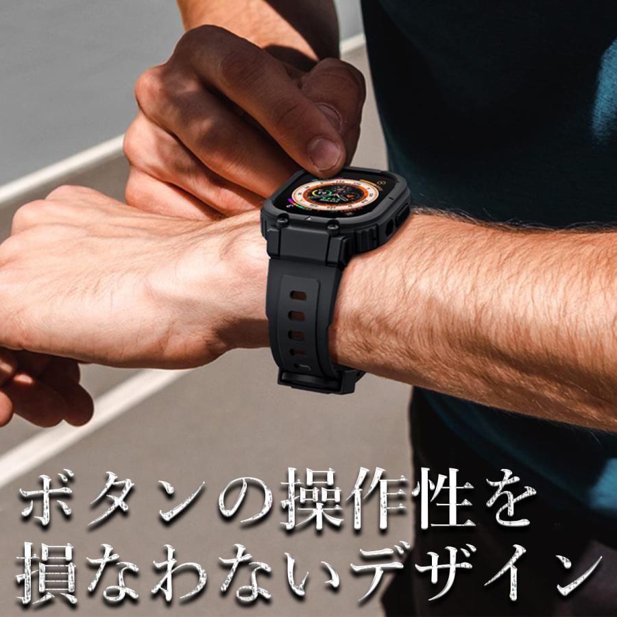 アップルウォッチ Apple Watch バンド ベルト スポーツ おしゃれ メンズ レディース gショック 耐衝撃 49mm 45mm 41mm 44mm 42mm 40mm 38mm se｜yamamura-store｜12