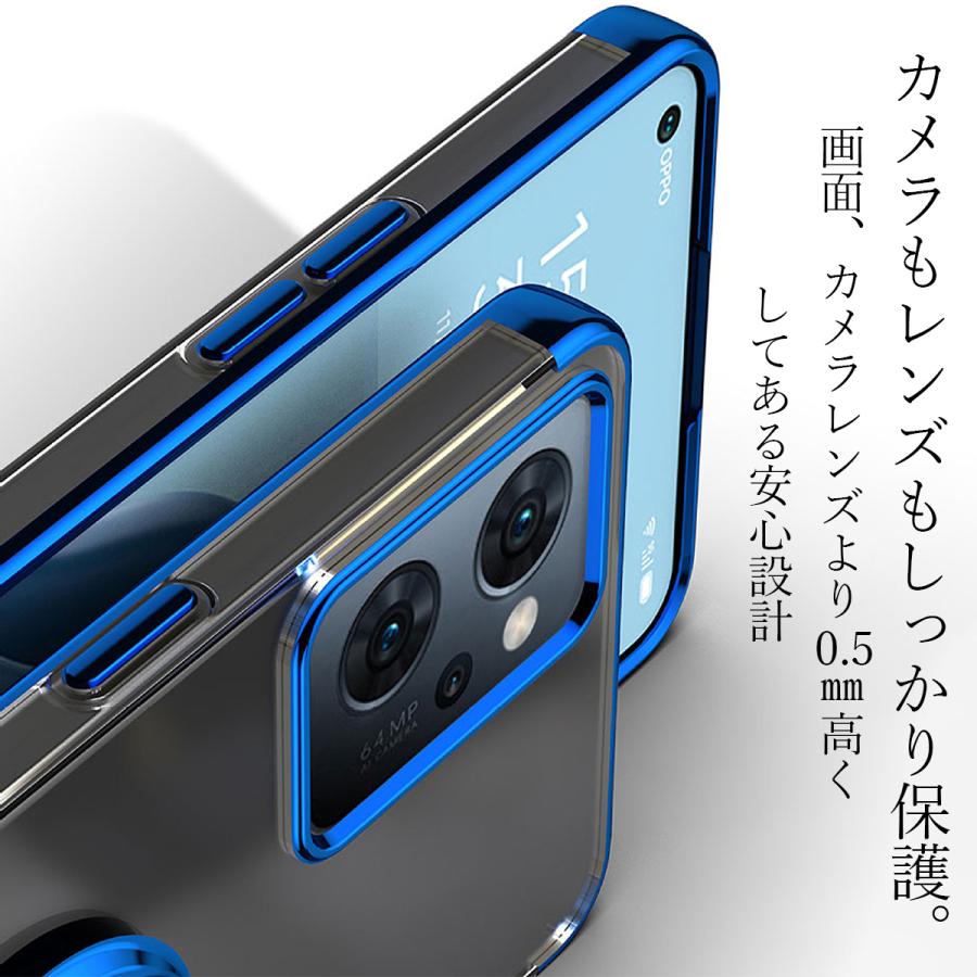 OPPO Reno9 A Reno7 A ケース リング付き OPPO Reno5 A ケース 透明 耐衝撃 カバー TPU オッポ リノ7A レノ7A リノ9A レノ9A ケース｜yamamura-store｜09