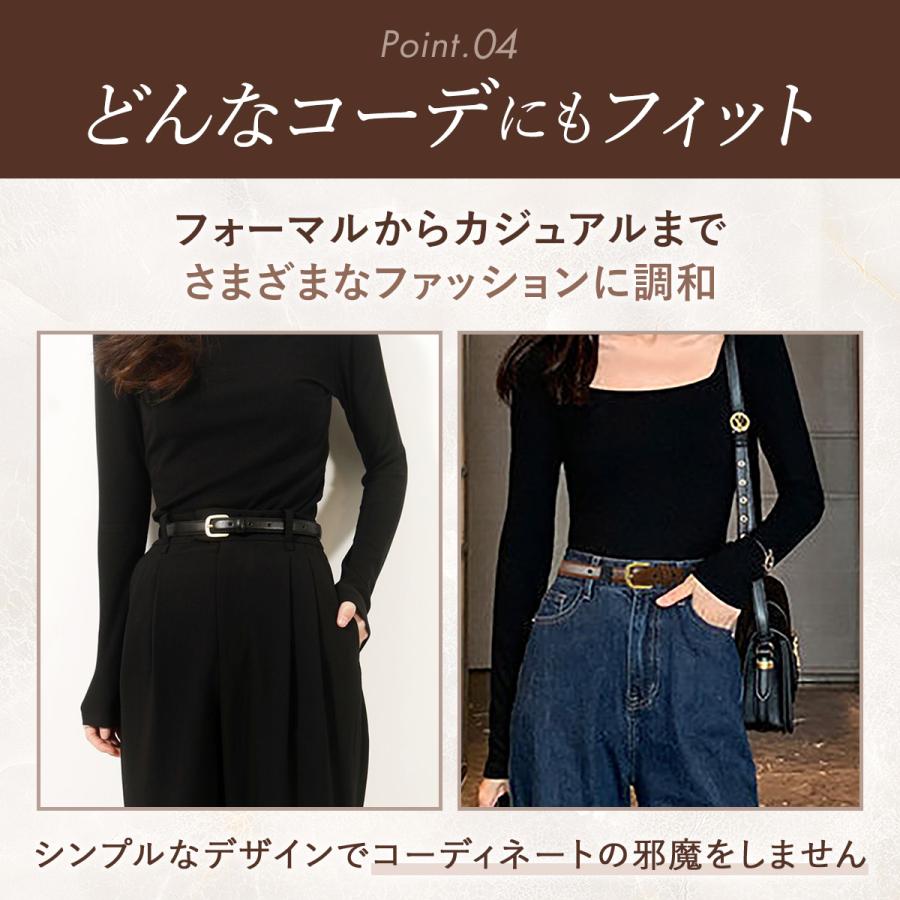 ベルト レディース 本革 おしゃれ 90cm 95cm 100cm 105cm 細い