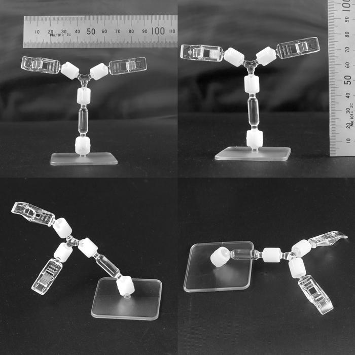 ぬいぐるみ スタンド（Sサイズ）土台透明[ドールスタンド/フィギュア