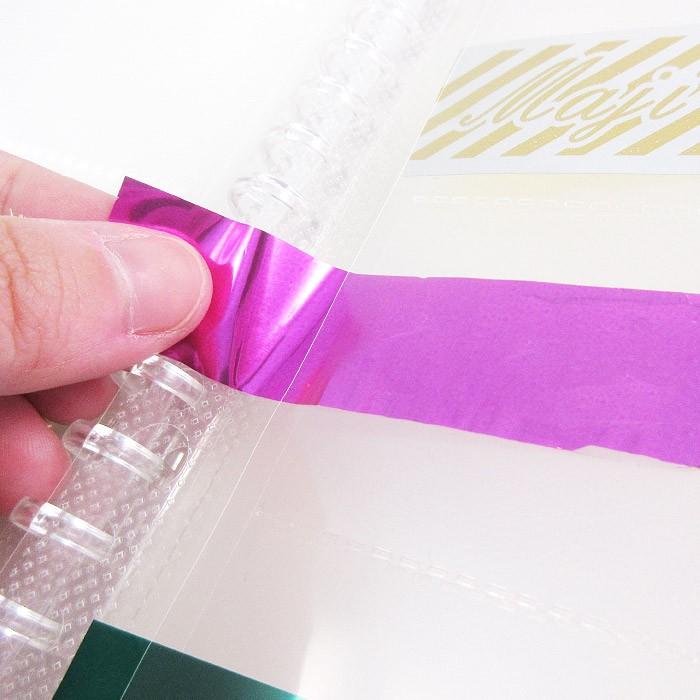 B5/6P/交換リーフ】B5 銀テープ 交換リーフ リングバインダーファイル