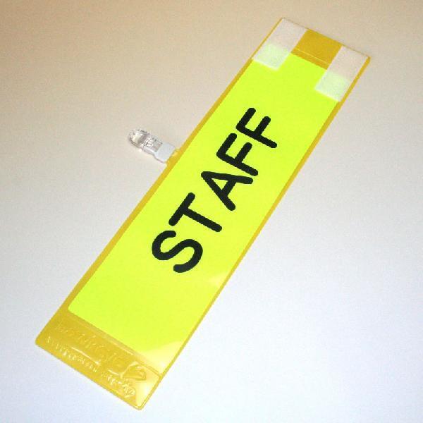 腕章差し替えシート蛍光イエロー インクジェット専用紙 10枚入り