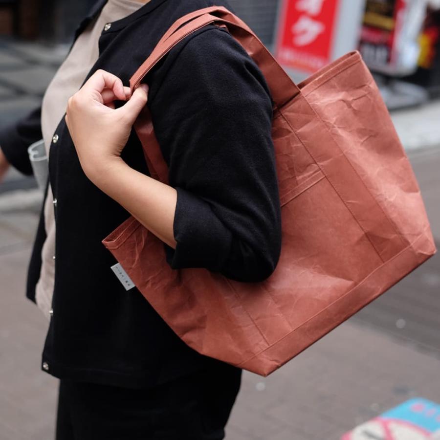 SIWA 紙和 トートバッグ S（テラコッタ）メンズ レディース兼用 : 富士