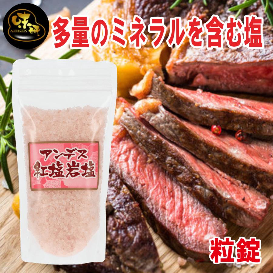味研 アンデス岩塩 紅塩 粉末 300g 1袋 卓上ソルト 焼肉専用塩 詰め替え 焼肉のたれ BBQ グランピング 薬味 お取り寄せ 山梨 | 