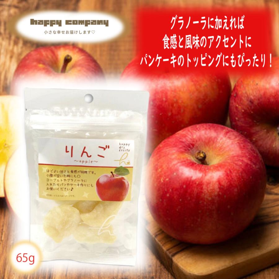 ドライフルーツ りんご 65g 1袋 スタンドパック 小袋入 携帯用