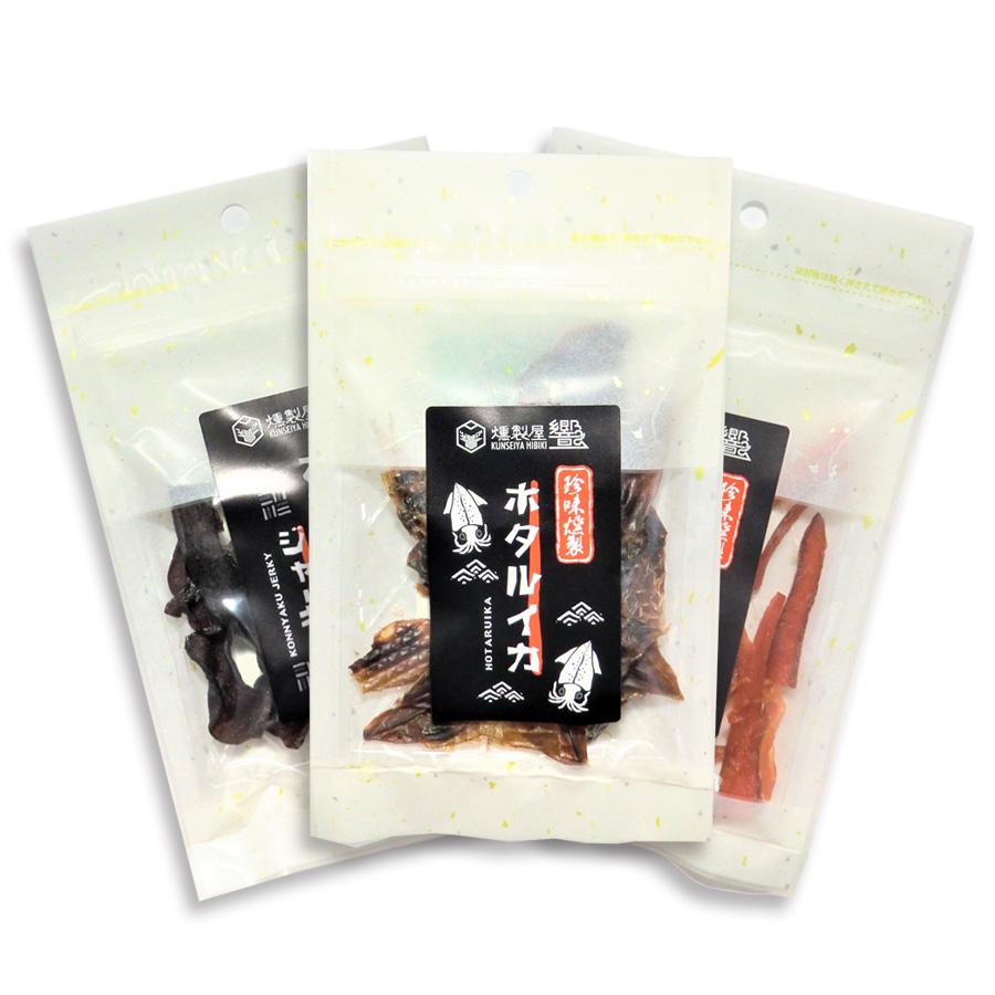 珍味燻製】3種セット 燻製屋 響 :hibiki-ck-3set:富士の国やまなし特産