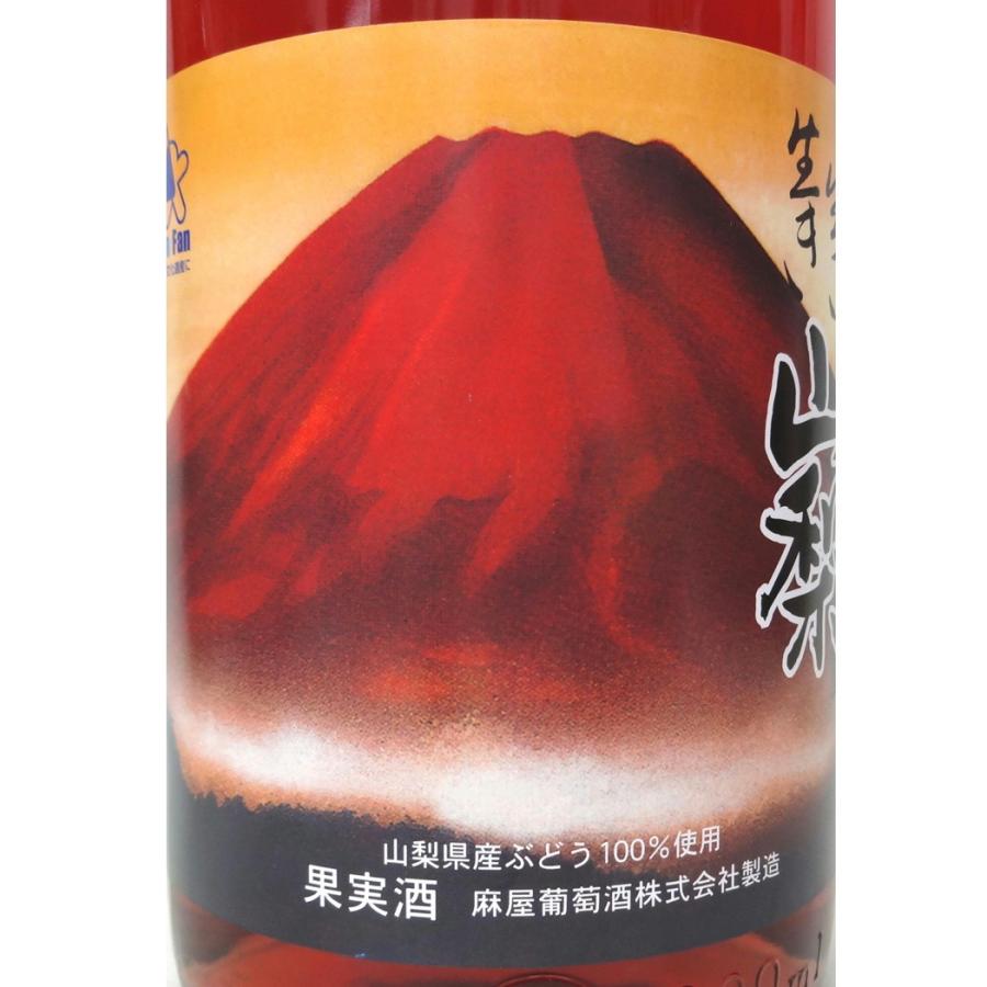 ワイン ロゼワイン 一升瓶 生き生き山梨 マスカットベリーA ロゼ 1800ml 麻屋葡萄酒 山梨 勝沼 日本ワイン GIYamanashi 紅富士山ラベル｜yamanashiwine｜03