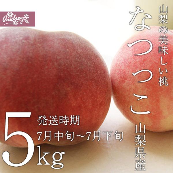 ご予約商品山梨の美味しい桃 なつっこ5kg 13-18個入り (農家産直