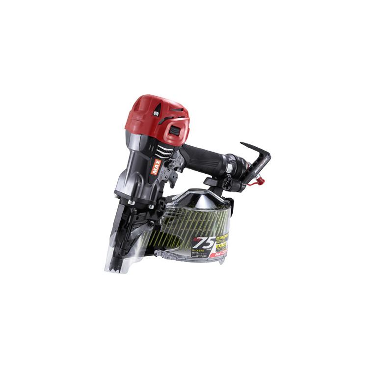 マックス MAX 釘打機 スーパーネイラ HN-75N4(D)-G クールグレー