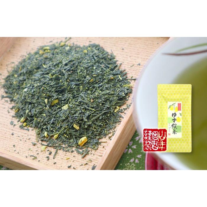 お茶 日本茶 国産100% ゆず緑茶 70g 送料無料｜yamaneen｜03
