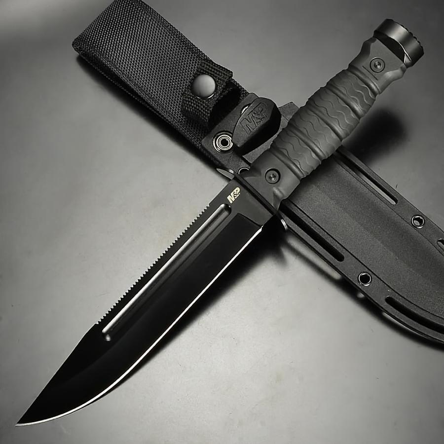 ピ*ス様 サバイバルナイフ スミス&ウエッソン サバイバルナイフ 8Cr13MoVステンレス鋼 硬質