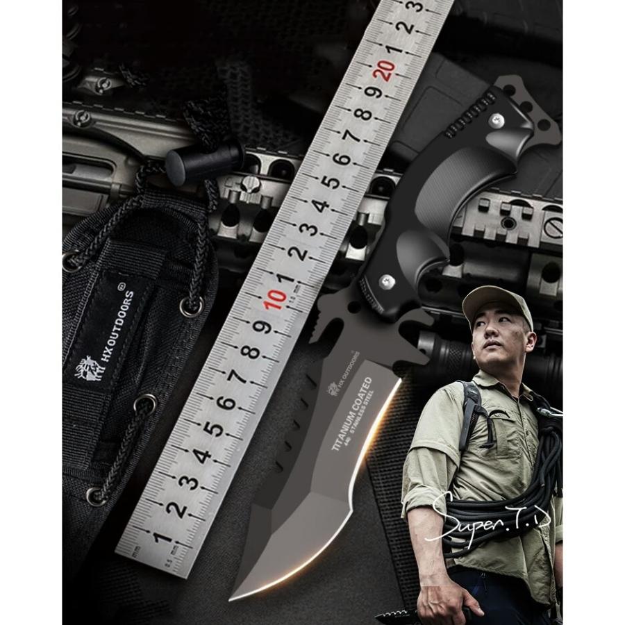 HX OUTDOORS タクティカル シースナイフ 58HRC (送料無料 HX OUTDOORS タクティカル シースナイフ 58HRC (送料無料