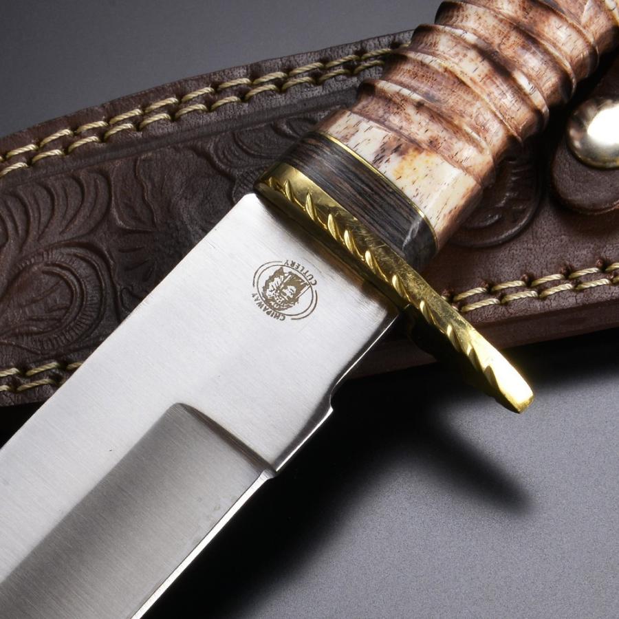 Chipaway アウトドアナイフ ショショーニウォーリアー 直刃 ボーン