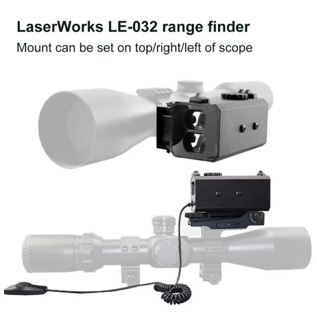 ミニレーザー距離計 速度測定 反動耐性 20mmレール対応 Laser Works Laser rangefinder 実物 エアガン ライフル スコープ 海外並行輸入品｜yamanekoproject｜02