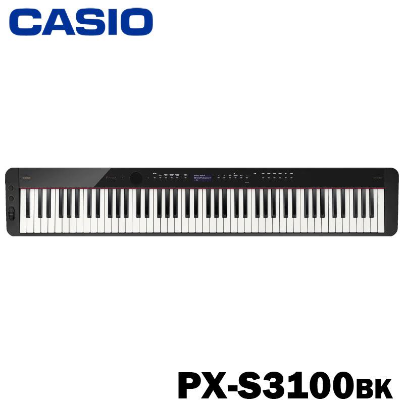 CASIO ポータブル電子ピアノ PX-S3100BK / ブラック