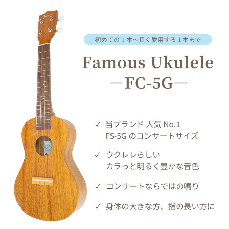 【希少・美品】ウクレレ フェイマス FS-5G コンサートサイズ FAMOUS Famous コンサートウクレレ FC-5G : 山野楽器 楽器専門Yahoo