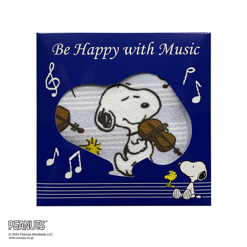 PEANUTS スヌーピーオリジナルミニハンカチタオル ヴァイオリン