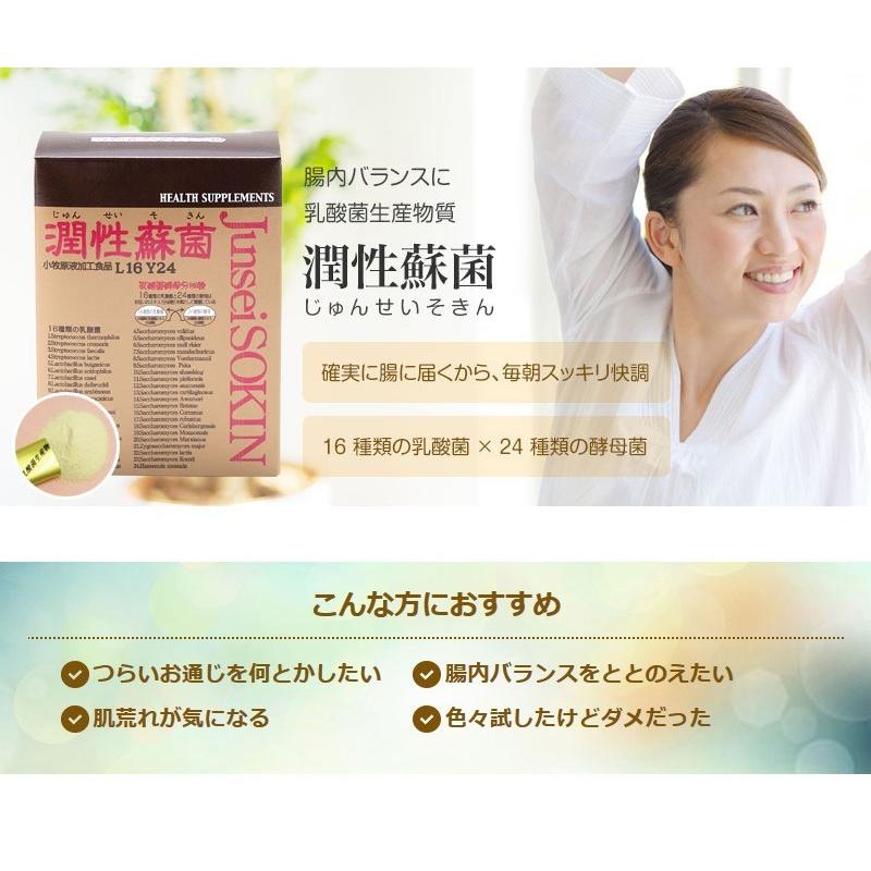 乳酸菌生産物質 サプリメント 潤性蘇菌 1個（1.5g×30本）ヤマノ 送料