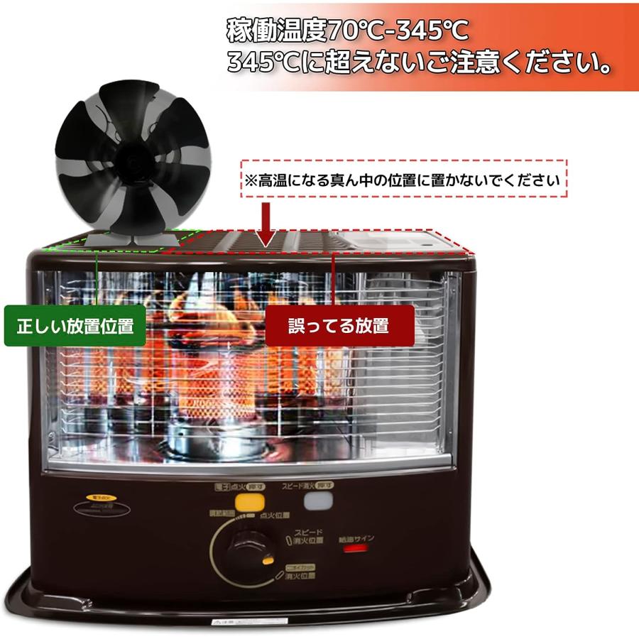 ストーブファン 灯油ストーブファン 電源不要 温度計付き 省エネ ストーブファン 灯油ストーブファン 電源不要 温度計付き 省エネ