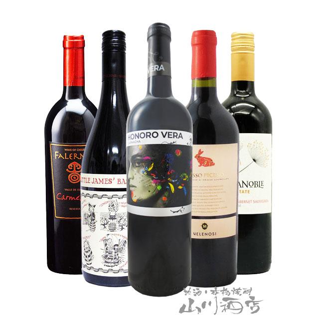 赤ワイン 世界の赤ワイン厳選5本セット 750ml 5 ハロウィン 22 数量は多